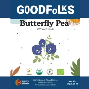 Goodfolks Organic Butterfly Pea - Dried Whole Flower - Image 1