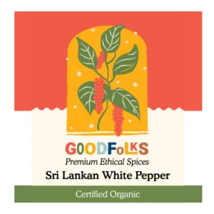 Goodfolks Organic White Pepper - Sri Lankan Spice Gift Bag - Image 1